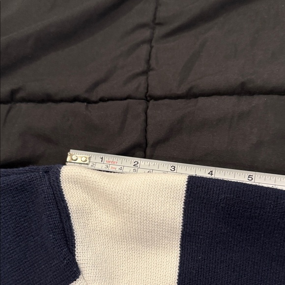 Lauren by Ralph Lauren Navy & White Striped Button sweater cardigan sz 3x - Picture 6 of 9